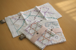 刺し子はんかち